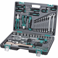 Набор инструментов, 1/2", 1/4", CrV, пластиковый кейс 98 предметов